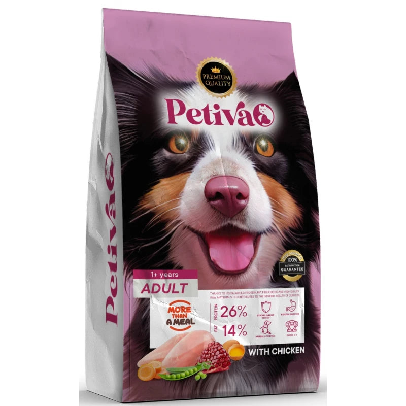 PETIVA DOG FOOD ADULT CHICKEN 12KG