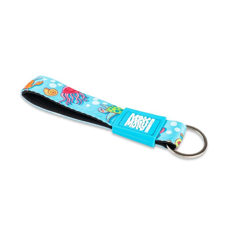 MAX & MOLLY KEY RING - BLUE OCEAN/TAG 2,5X15CM