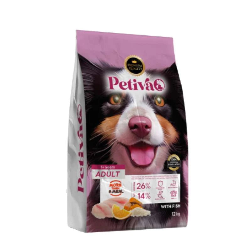PETIVA DOG FOOD ADULT FISH 12KG