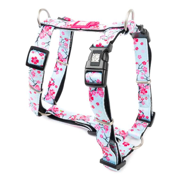 MAX & MOLLY H-HARNESS - CHERRY BLOOM/XS 1X32-40CM