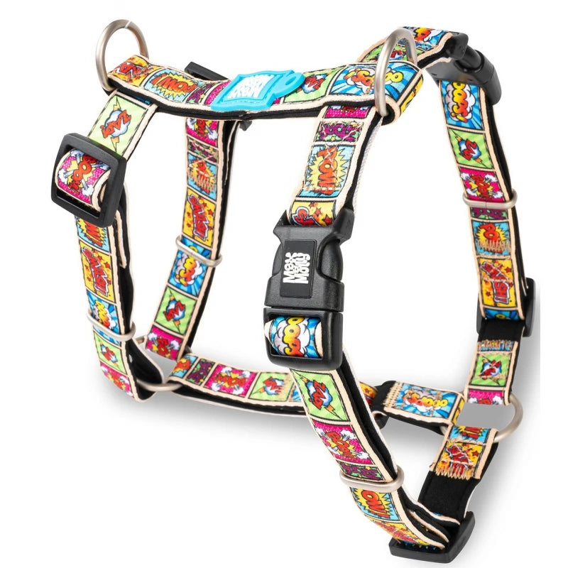 MAX & MOLLY H-HARNESS - COMIC/M 2X53-69CM