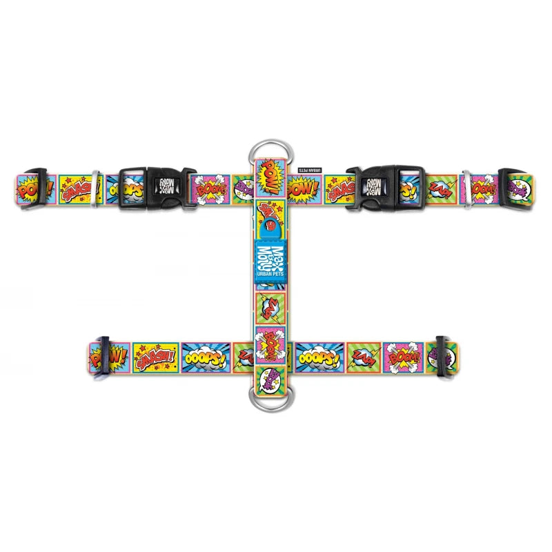 MAX & MOLLY H-HARNESS - COMIC/XS 1X32-40CM