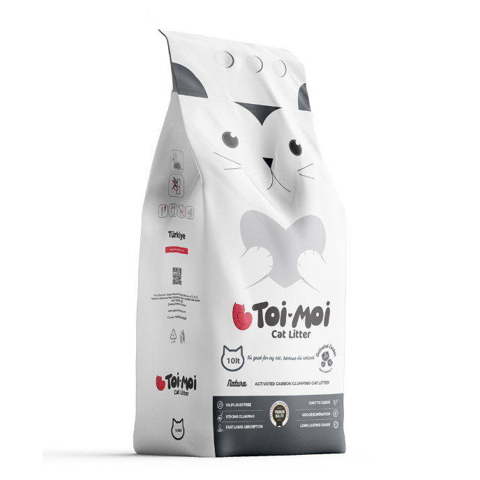 ΑΜΜΟΣ ΥΓΙΕΙΝΗΣ ΓΑΤΑΣ TOI MOI NATURA CARBON CLUMPING CAT LITTER ΜΕ ΕΝΕΡΓΟ ΑΝΘΡΑΚΑ 10KG