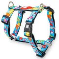 MAX & MOLLY H-HARNESS - LITTLE MONSTERS/L 2,5X70-98CM