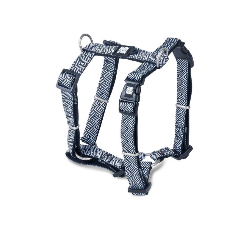 MAX & MOLLY H-HARNESS - MYKONOS BLACK/S 1,5X41-52CM
