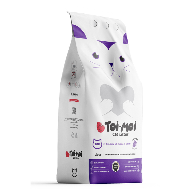 ΑΜΜΟΣ ΥΓΙΕΙΝΗΣ ΓΑΤΑΣ TOI MOI NATURA LAVENDER SCENTED CLUMPING CAT LITTER 10KG
