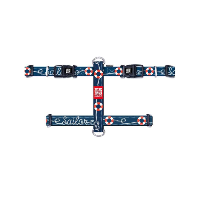 MAX & MOLLY H-HARNESS - SAILOR/M 2X53-69CM