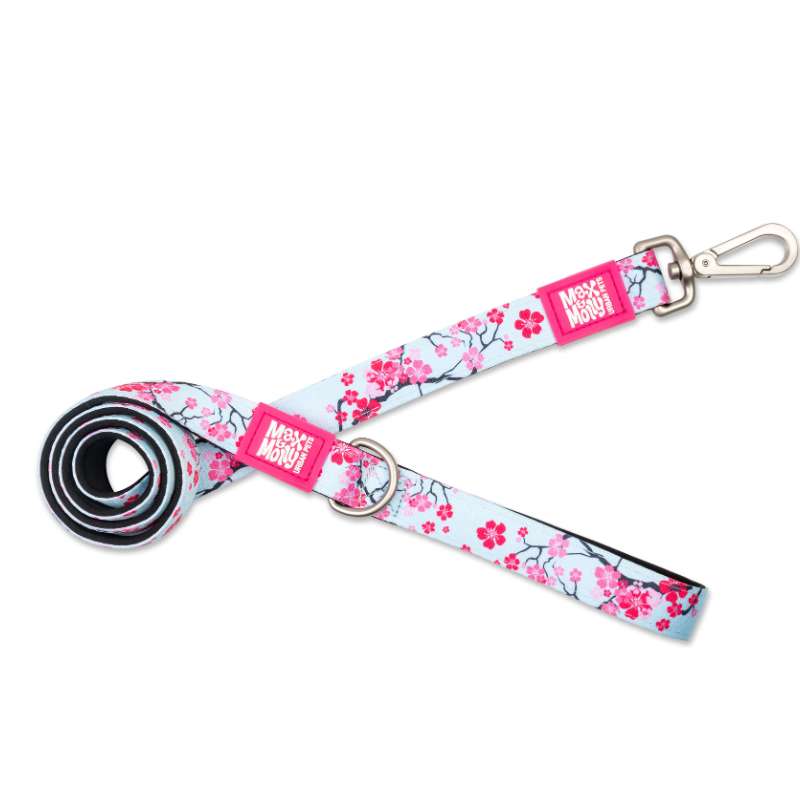 MAX & MOLLY SHORT LEASH - CHERRY BLOOM/M 2,0CMX120CM