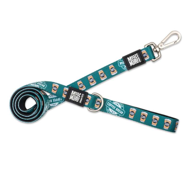 MAX & MOLLY SHORT LEASH - COFFEE BREAK/S 1,5CMX120CM
