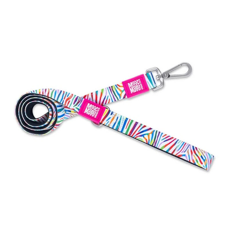 MAX & MOLLY SHORT LEASH - MAGIC ZEBRA/XS 1CMX120CM
