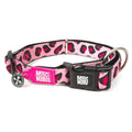 MAX & MOLLY SMART ID COLLAR - LEOPARD PINK/XS 1,0CMX22-35CM