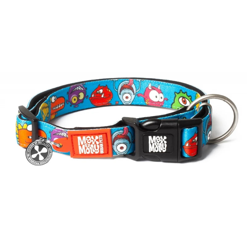 MAX & MOLLY SMART ID COLLAR - LITTLE MONSTERS/XS 1,0CMX22-35CM