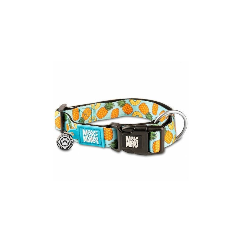 MAX & MOLLY SMART ID COLLAR - SWEET PINEAPPLE/L 2,5CMX39-62CM