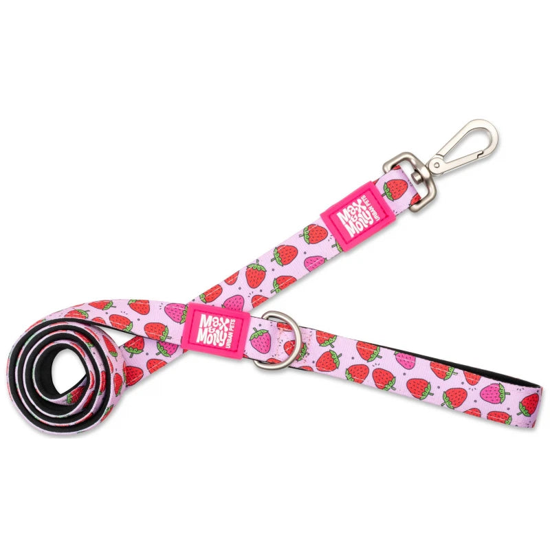 MAX & MOLLY SHORT LEASH - STRAWBERRY DREAM/M 2,0CMX120CM