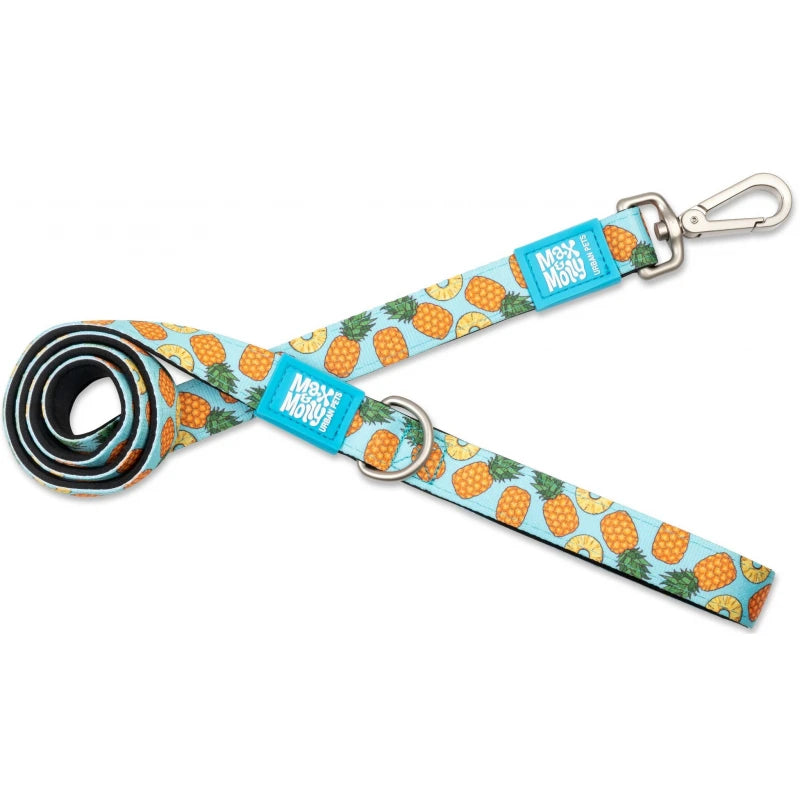 MAX & MOLLY SHORT LEASH - SWEET PINEAPPLE/L 2,5CMX120CM