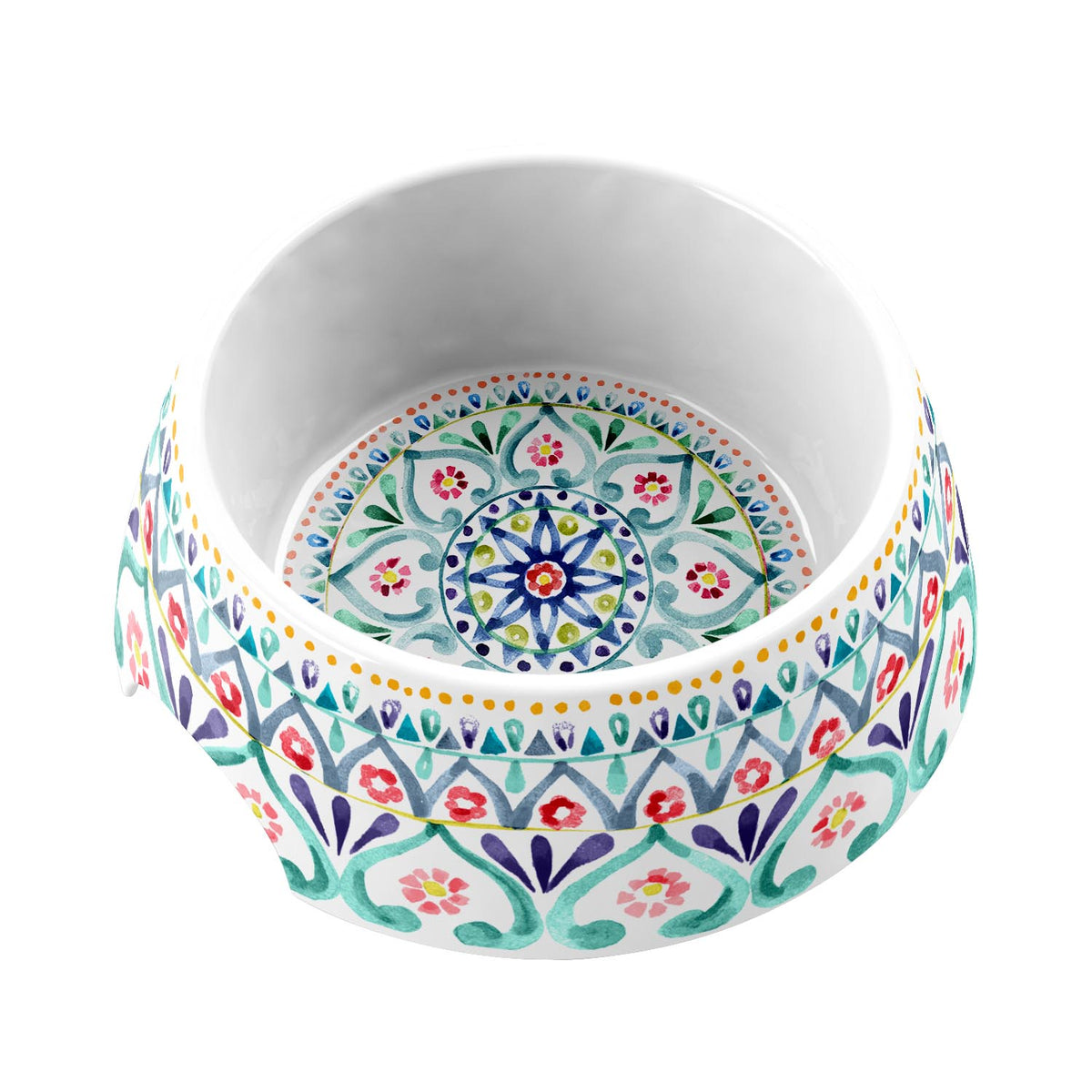 BOHO MEDALLION PET BOWL MULTI/M