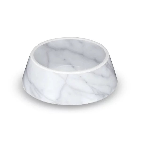 CARRARA MARBLE PET BOWL/M 710ML