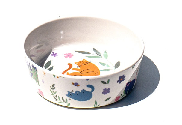 FLOWER CATS SINGLE WALL SMALL BOWL