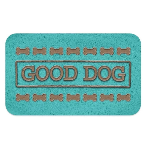 GOOD DOG PET PLACEMAT TEAL 29.2X48.3CM