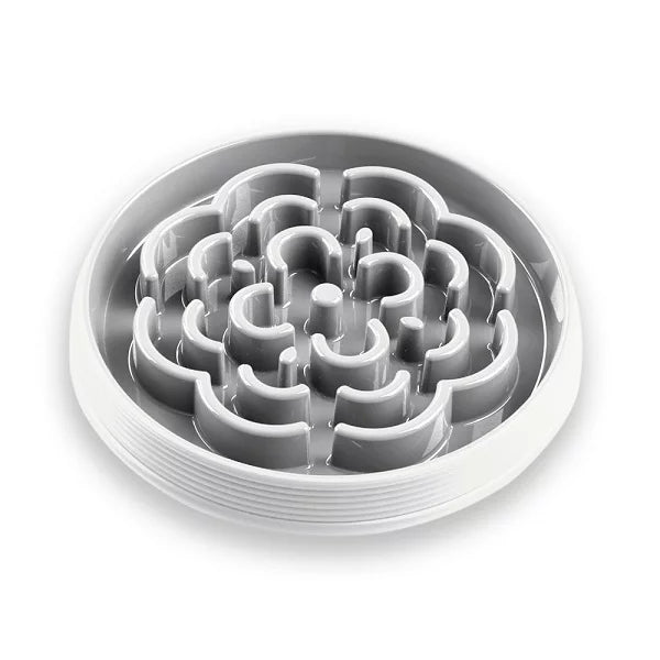 SLOW CHOW™ MEDALLION FEEDER WHITE/M 710ML