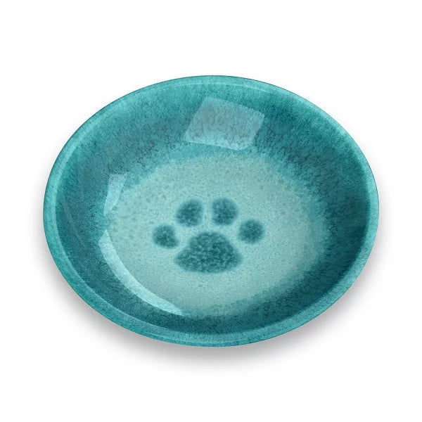 VASAIO CAT WITH THREE 1CM SILICON DOTS/PET SAUCER 177ML