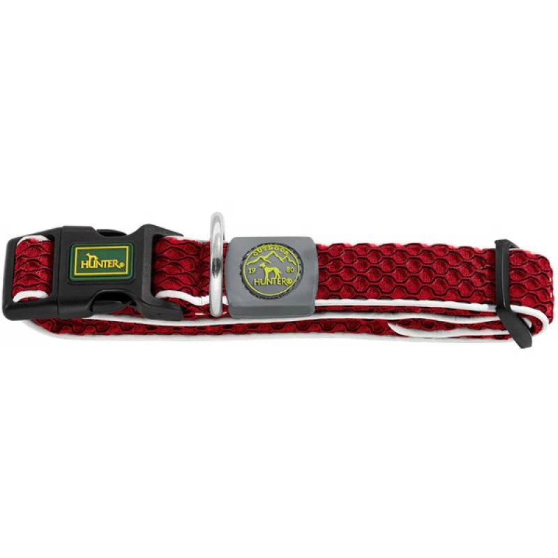 HU66589 ΠΕΡΙΛΑΙΜΙΟ ΣΚΥΛΟΥ HUNTER HILO VARIO BASIC M MESH RED 33-50CM