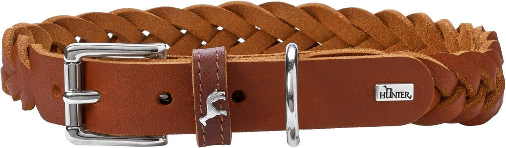 HU66101 ΚΟΛΑΡΟ HUNTER SOLID EDUCATION COGNAC 45CM