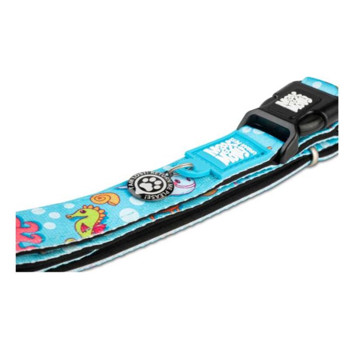 MAX & MOLLY SMART ID COLLAR - BLUE OCEAN/M 2,0CMX34-55CM
