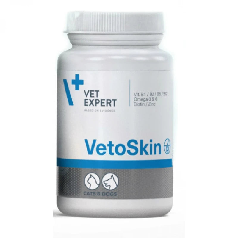 VETEXPERT VETOSKIN 90 ΚΑΨΟΥΛΕΣ TWIST OFF ΓΙΑ ΤΟ ΤΡΙΧΩΜΑ