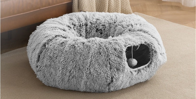 ΦΩΛΙΑ/ΤΟΥΝΕΛ ΓΑΤΑΣ ΓΚΡΙ ΜΕ ΜΠΑΛΑΚΙ
