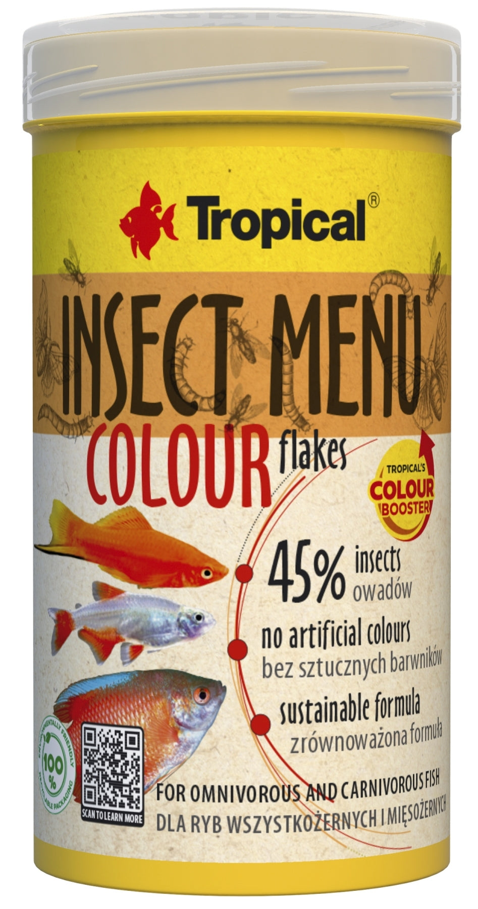 TROPICAL INSECT MENU COLOUR FLAKES 250ML