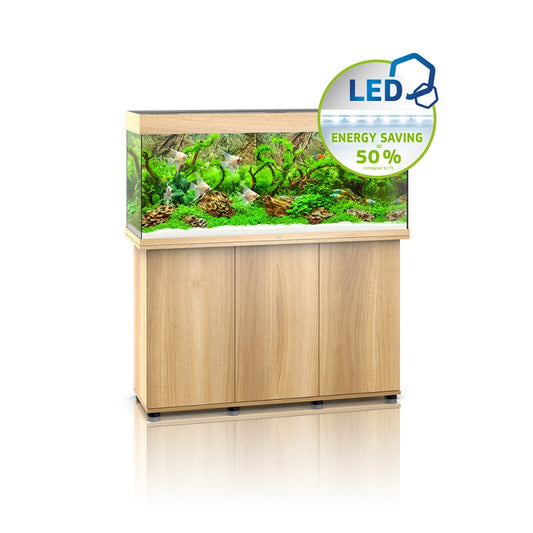 JUWEL ΕΝΥΔΡΕΙΟ RIO 240 LED ΑΝΟΙΧΤΟ ΚΑΦΕ (LIGHT WOOD) SET PLUS