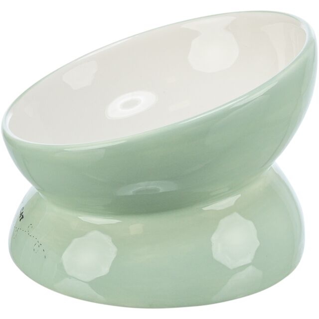 TRIXIE ΠΙΑΤΟ ΥΠΕΡΥΨΩΜΕΝΟ ΚΕΡΑΜΙΚΟ 150ML/13CM SAGE/WHITE