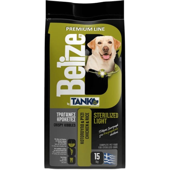 TANKO BELIZE STERILIZED LIGHT DOG 15KG 27/12 CHICKEN RICE