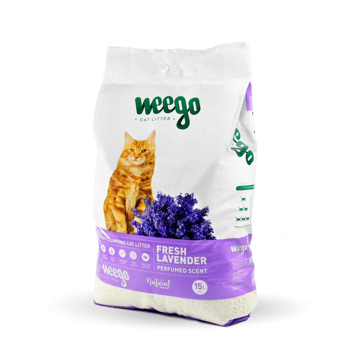WEEGO CAT LITTER FRESH LAVENDER 15L