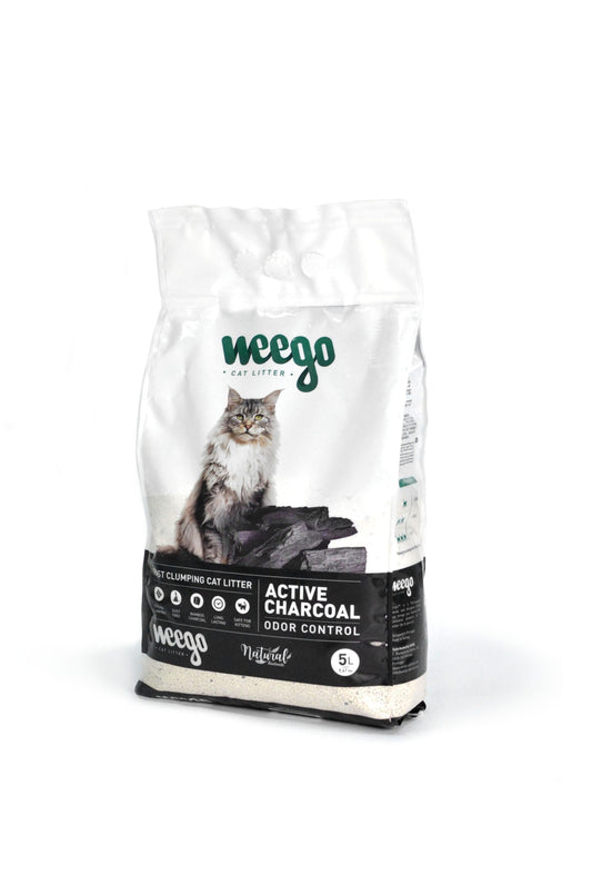WEEGO CAT LITTER ACTIVE CHARCOAL 5L