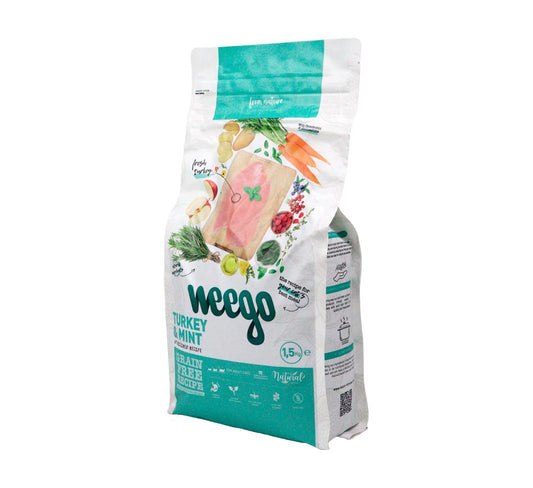 WEEGO CAT FOOD STERILIZED TURKEY & MINT 1,5KG