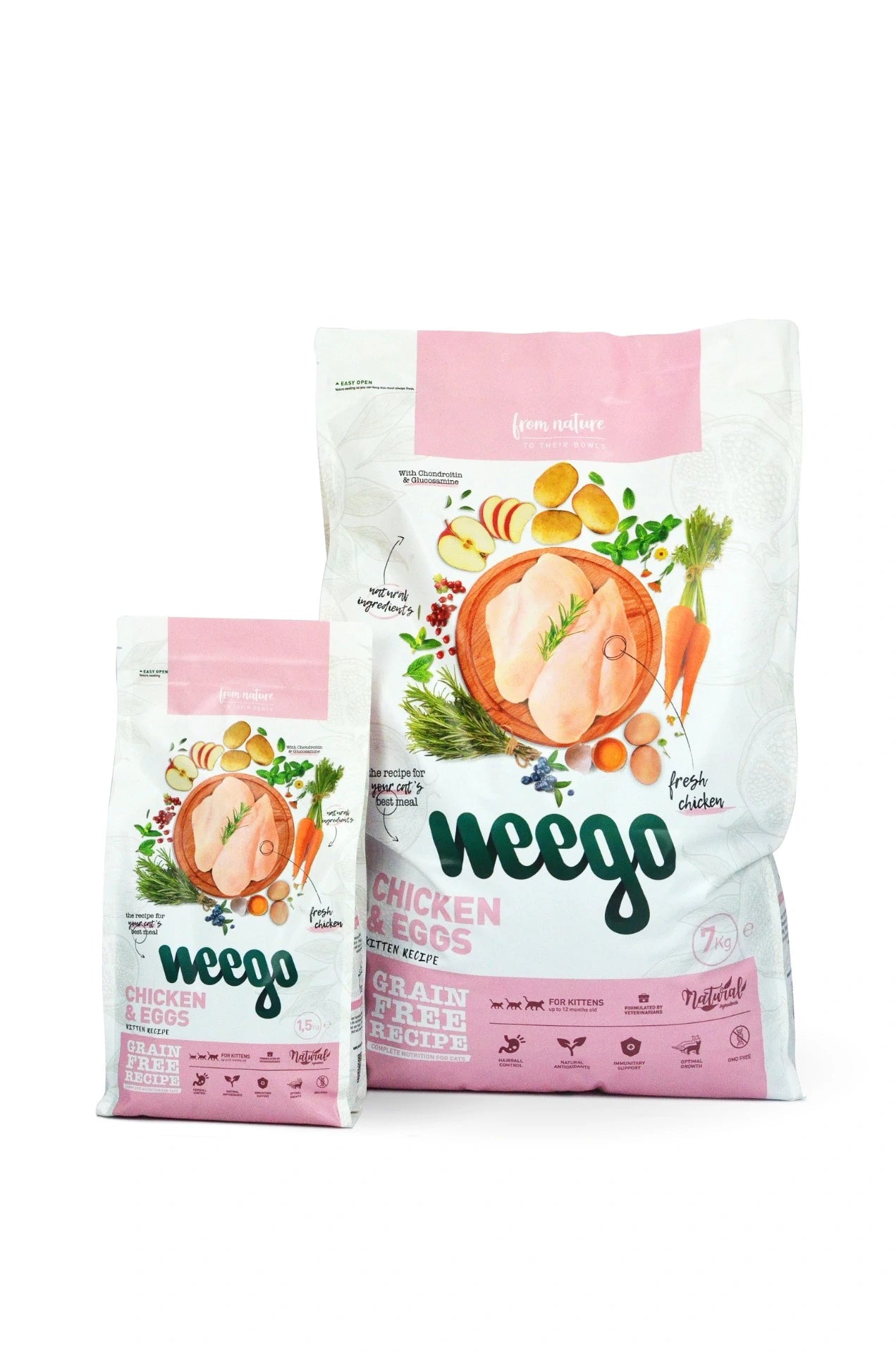 WEEGO CAT CHICKEN & EGGS KITTEN 1,5KG
