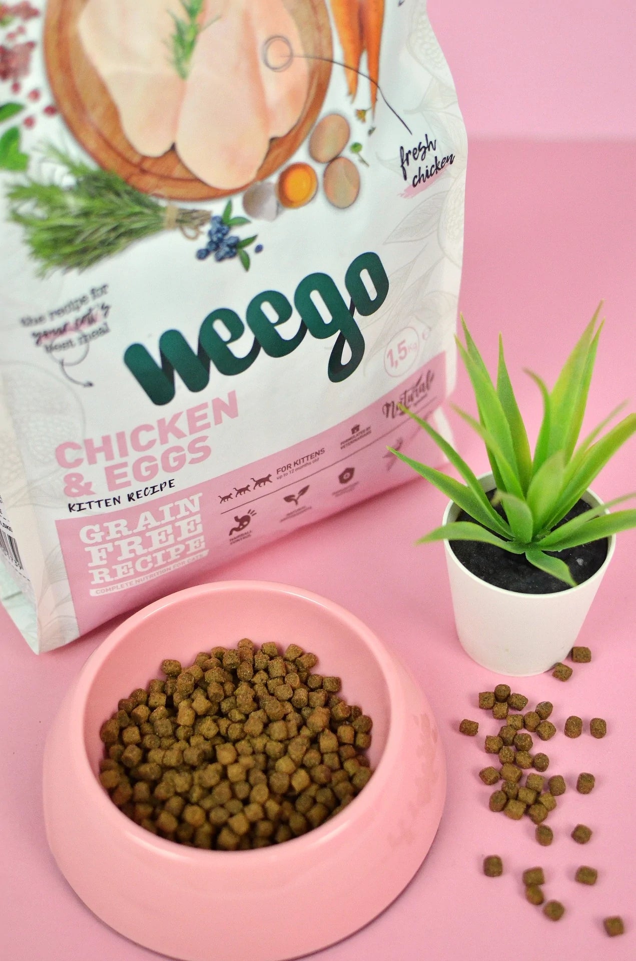 WEEGO CAT CHICKEN & EGGS KITTEN 1,5KG