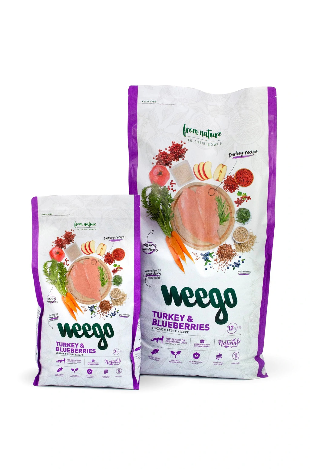 WEEGO LIGHT/SENIOR TURKEY & BLUEBERRIES 3KG
