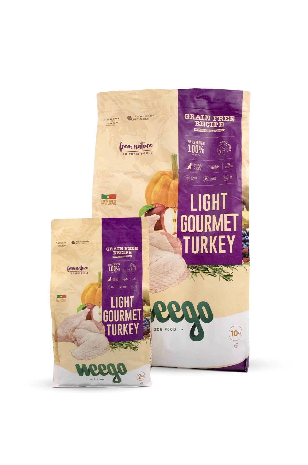 WEEGO LIGHT/SENIOR GOURMET TURKEY GRAIN FREE 10KG