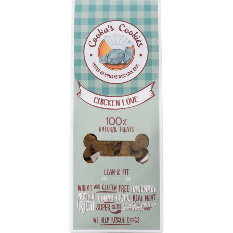 COOKA'S COOKIES ΜΠΙΣΚΟΤΑ COOKIES CHICKEN LOVE 100GR