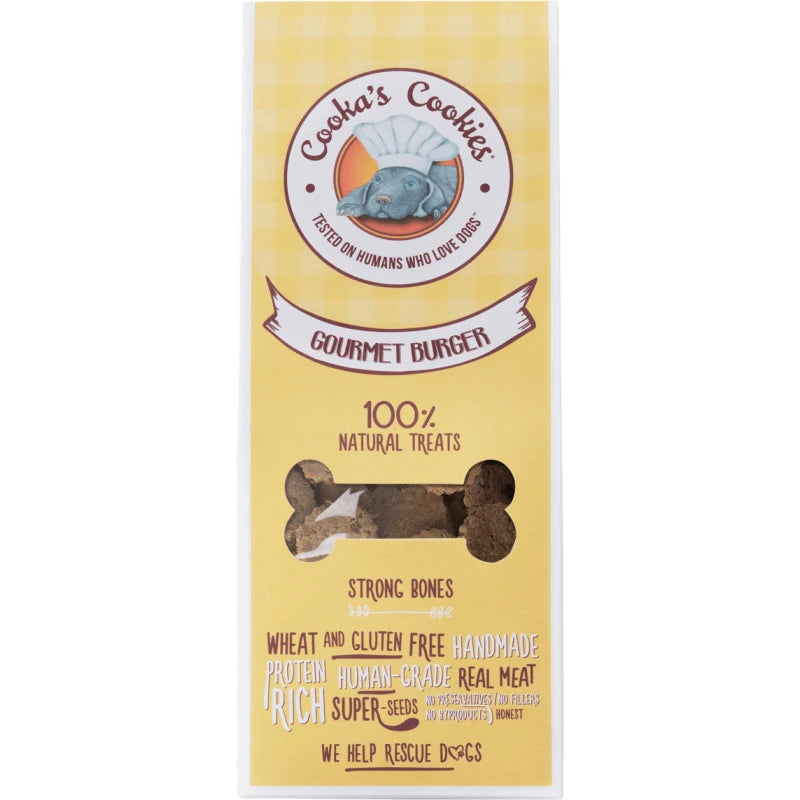 COOKA'S COOKIES ΜΠΙΣΚΟΤΑ GOURMET BURGER ΜΕ ΧΟΙΡΙΝΟ 100GR