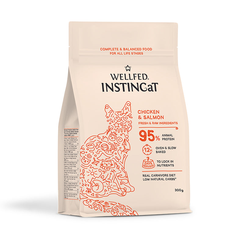 WELLFED INSTINCAT S.O.B.ADULT SALMON 300GR