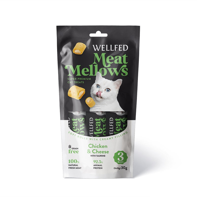 WELLFED MEAT MELLOWS CHICKEN & CHEESE (3*10G) 30G
