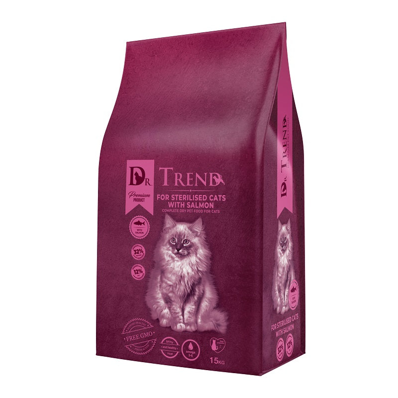 DR TREND STERILISED CAT SALMON 15KG