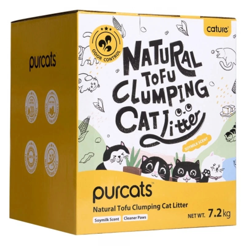 CATURE PURE TOFU CLUMPING CAT LITTER MILKY SCENT 18L