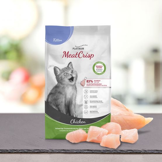PLATINUM MEATCRISP KITTEN CHICKEN ΑΠΟΞΗΡΑΜΕΝΗ ΞΗΡΑ ΤΡΟΦΗ ΓΙΑ ΓΑΤΑΚΙΑ ΜΕ 83% ΦΡΕΣΚΟ ΚΟΤΟΠΟΥΛΟ 1.5KG