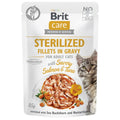 BRIT CARE ΦΑΚΕΛΑΚΙ ΓΑΤΑΣ STERILISED SALMON & TUNA FILLETS IN GRAVY 85GR