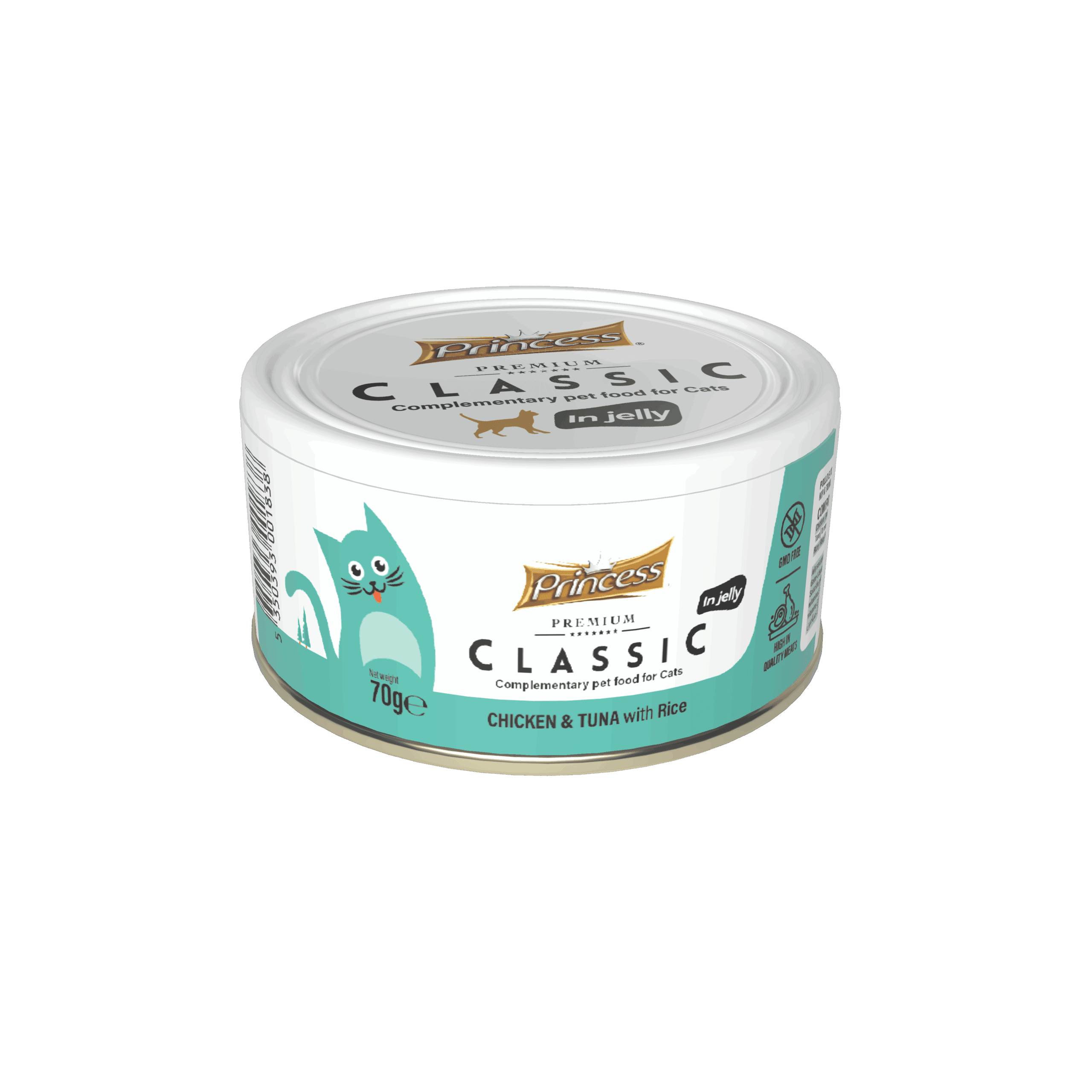 PRINCESS CLASSIC – CHICKEN & TUNA WITH RICE 70GR